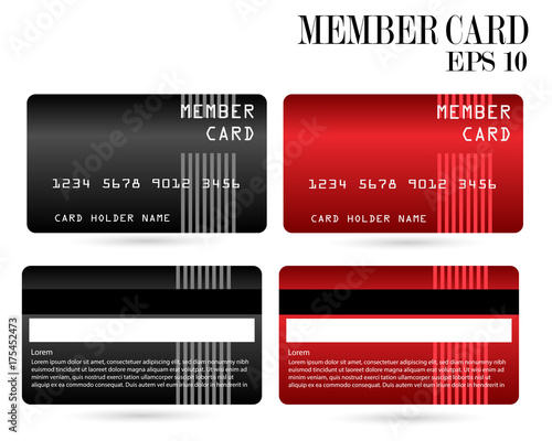 member card, business VIP card, design for privilege member,vector