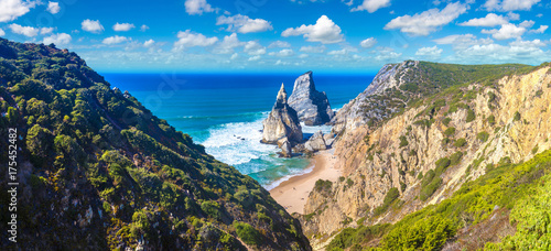 Atlantic ocean coast in Portugal