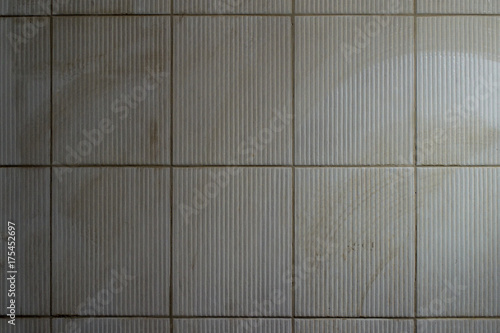 Wallpaper Mural White tiles with surface contaminated and buried. Torontodigital.ca