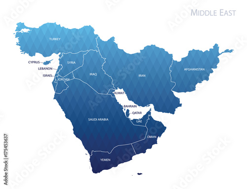 Map of Middle east