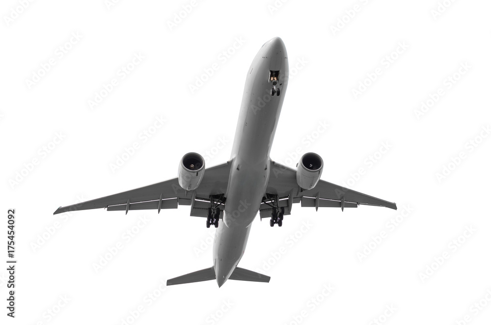 Passenger airplane isolated on white background. Passenger airplane isolated on white background.