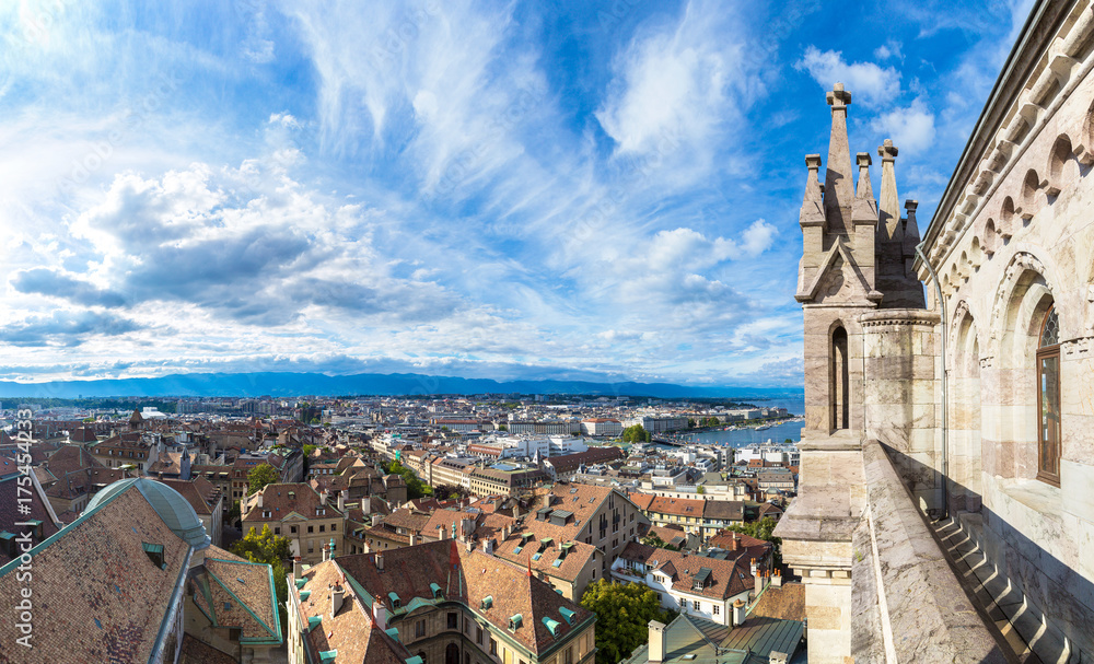 Panoramic view of Geneva