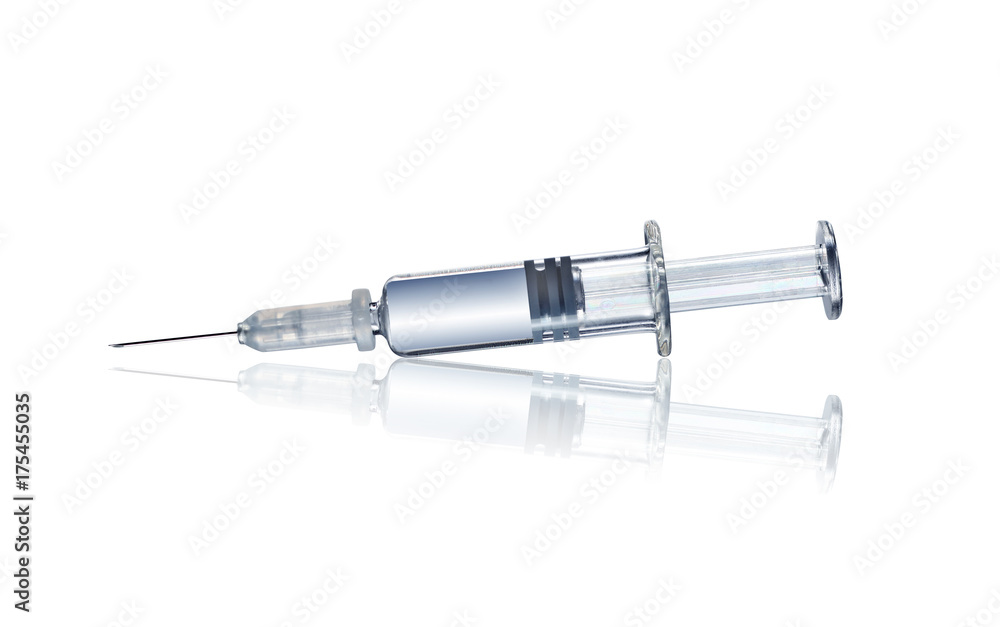 Medical syringe isolated Medical syringe isolated
