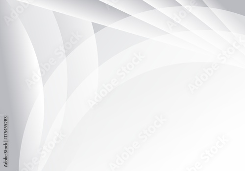 Fototapeta Naklejka Na Ścianę i Meble -  Abstract White and gray color technology modern futuristic background, vector illustration