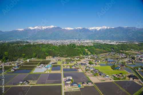 駒ヶ根の田園風景