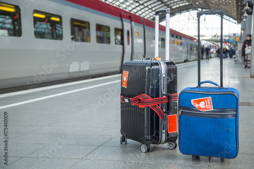 Black Luggage for travel by train