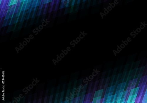 technology data background, blue pixel bar abstract template, square layer line, vector illustration
