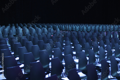Vacant seats of a theater waiting for spectators