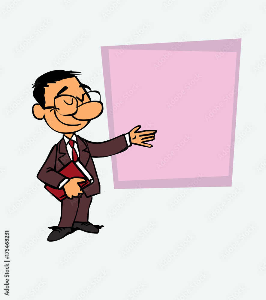 Asian businessman points, relaxed, with a book in his hand. Is showing, as in a presentation, the data you want. Asian businessman points, relaxed, with a book in his hand. Is showing, as in a presentation, the data you want.