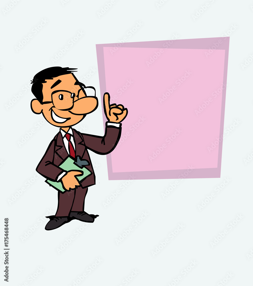 happy asian businessman is showing, as in a presentation, the data you want. He has a folder in his hand. happy asian businessman is showing, as in a presentation, the data you want. He has a folder in his hand.
