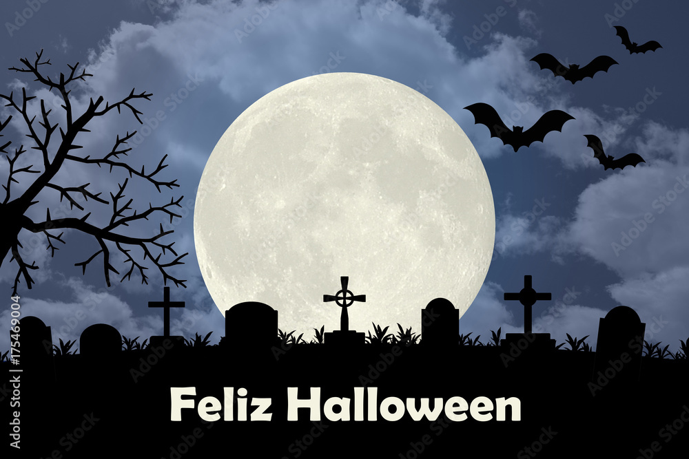 Fondo de Halloween en español