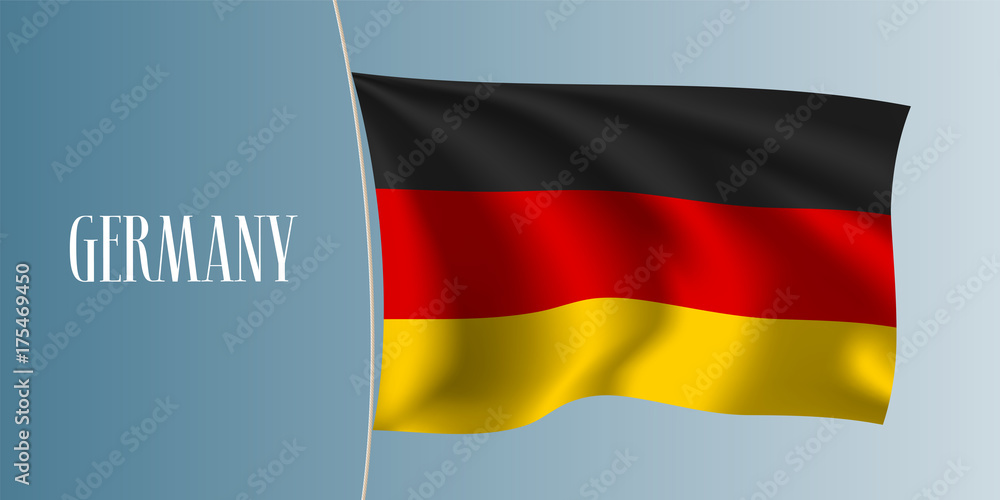 Germany waving flag vector illustration Germany waving flag vector illustration