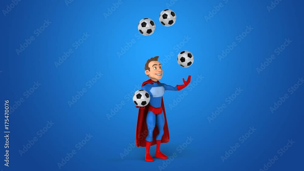 Fun superhero - 3D Animation Fun superhero - 3D Animation