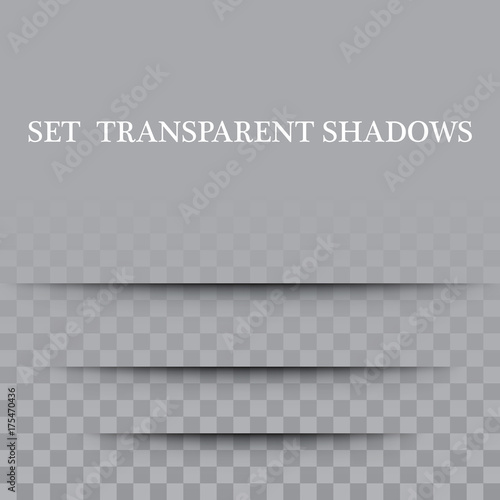 Transparent paper with realistic shadow effect is selected. Element for advertising