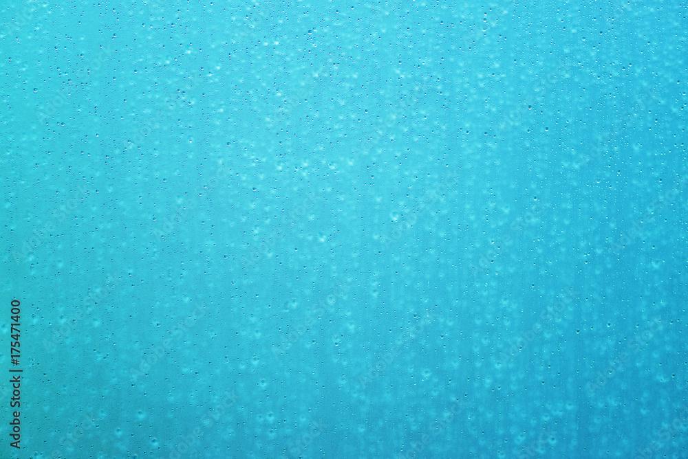 Wet glass surface as background