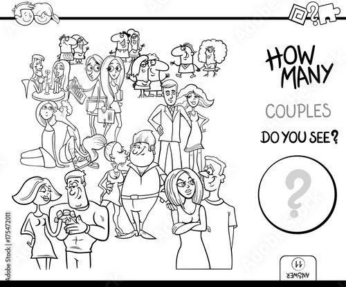how many couples game coloring book