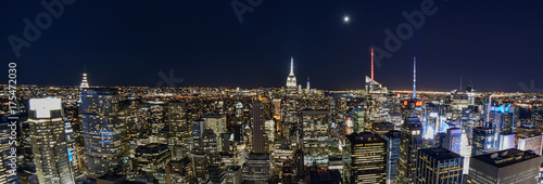 Skyline at night with Empire State Building © Julian