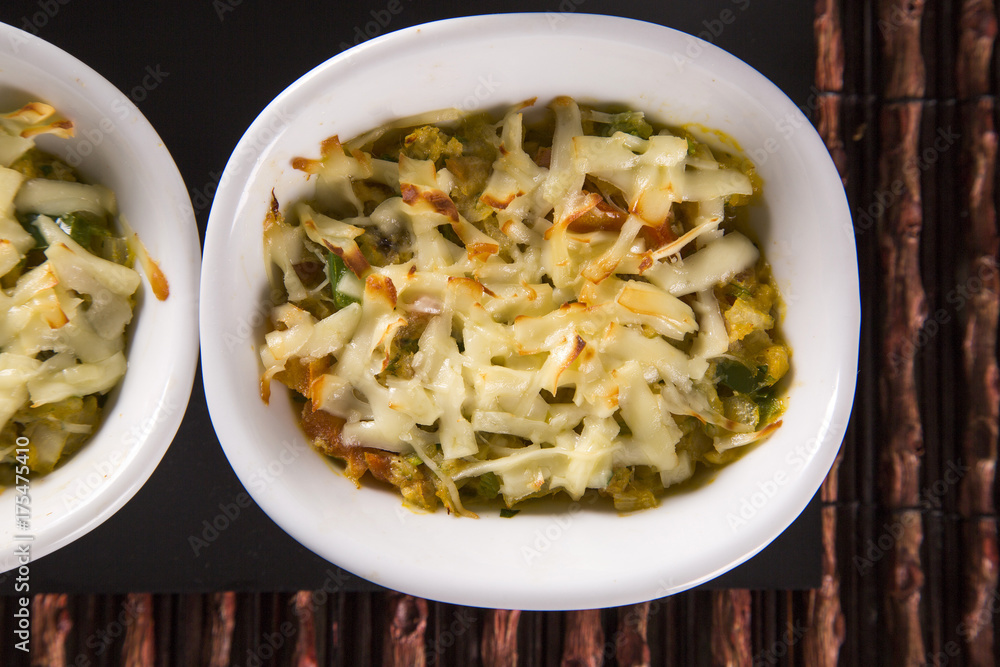 Casquinha de Siri. Crab Meal Gratin Appetizer Casquinha de Siri. Crab Meal Gratin Appetizer