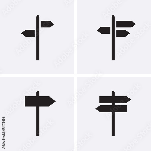 Signpost Icons set