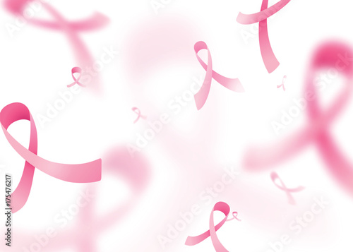 Vector illustration of breast cancer background