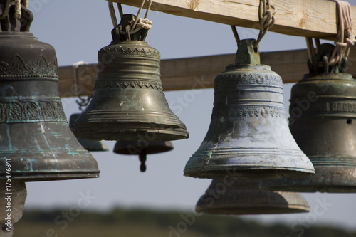 large Church bells hanging outside