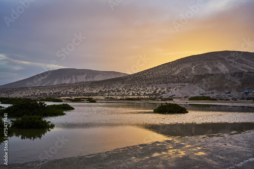 Fototapeta Naklejka Na Ścianę i Meble -  Fuertaventura Island Interior Desert Panorama