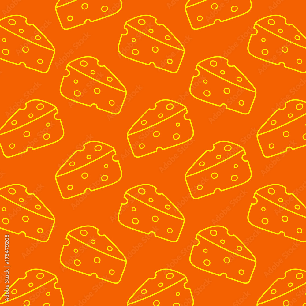 hand drawing vector cheese pattern hand drawing vector cheese pattern