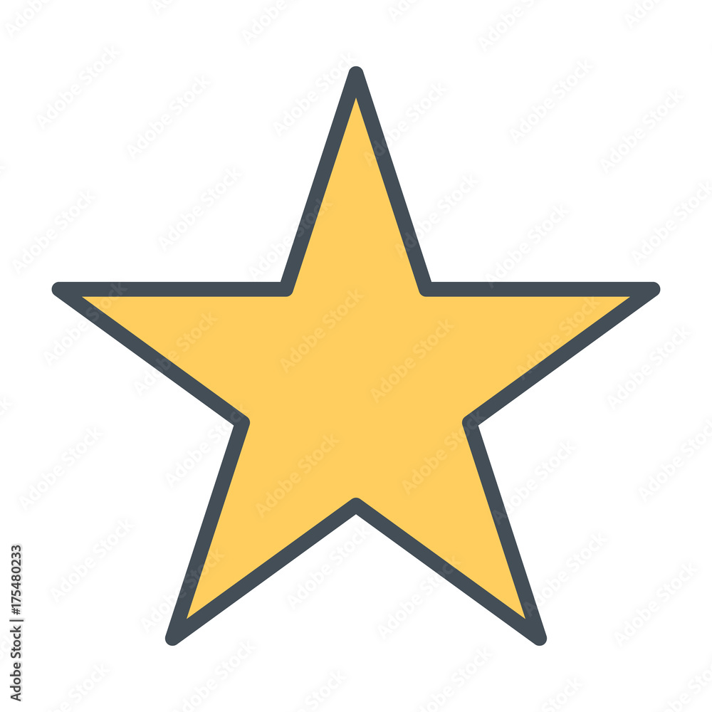 Star line icon. Vector illustration Star line icon. Vector illustration