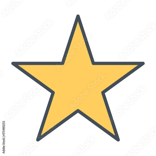 Star line icon. Vector illustration
