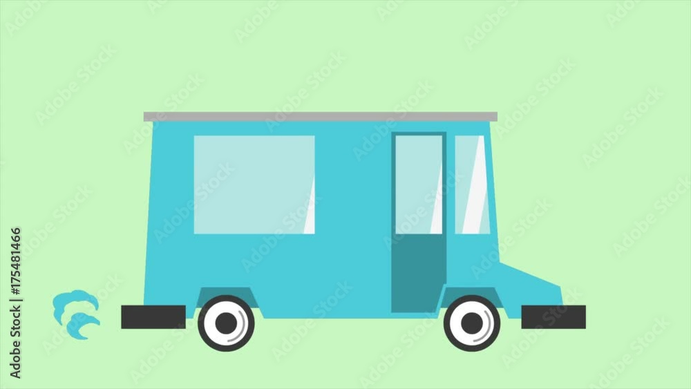 Car animation against the background of city.2D animation. Cartoon car Car animation against the background of city.2D animation. Cartoon car