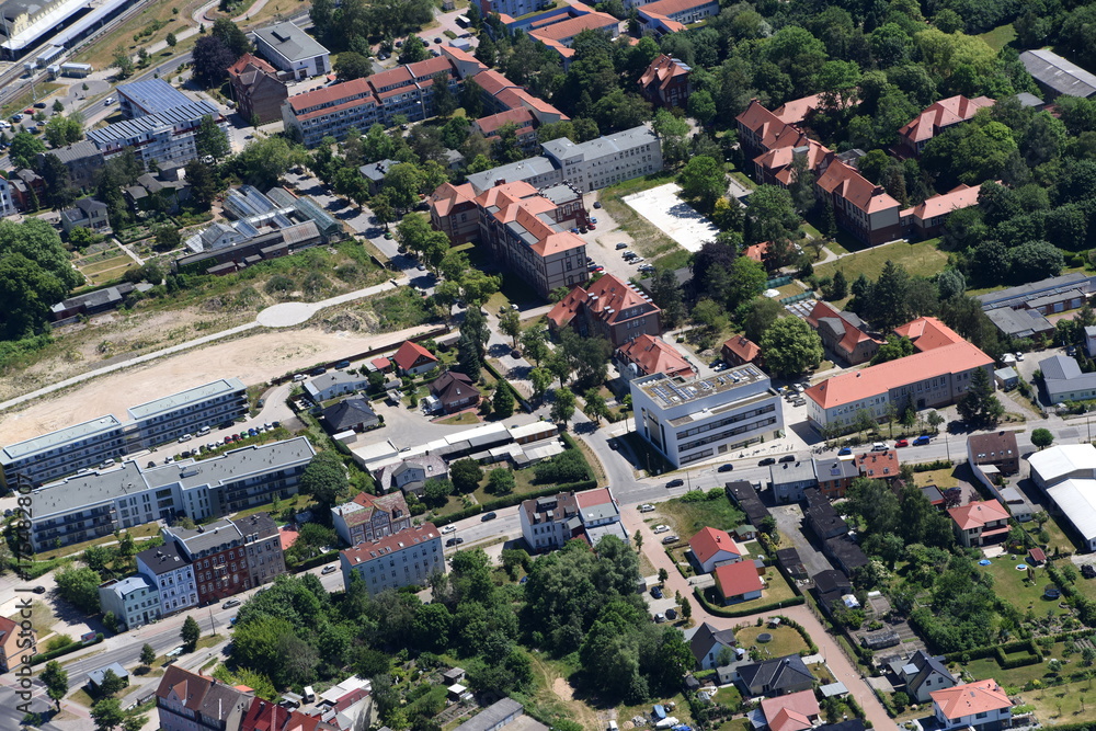 Naklejka premium Hansestadt Greifswald, Fettenvorstadt