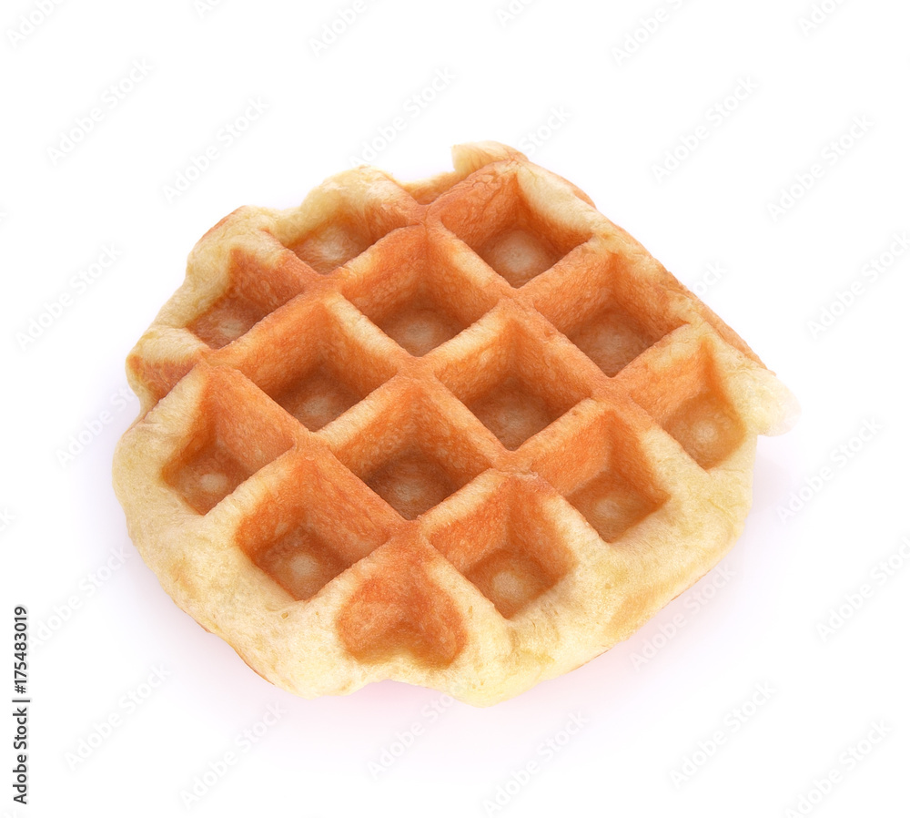 waffle isolated on white background waffle isolated on white background