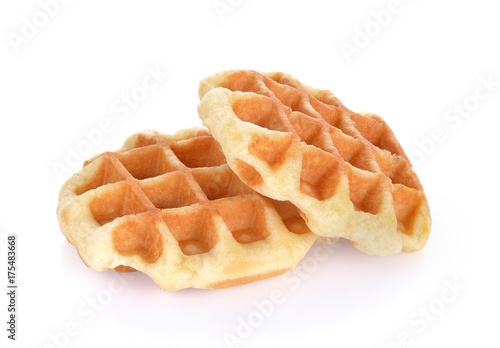 waffle isolated on white background