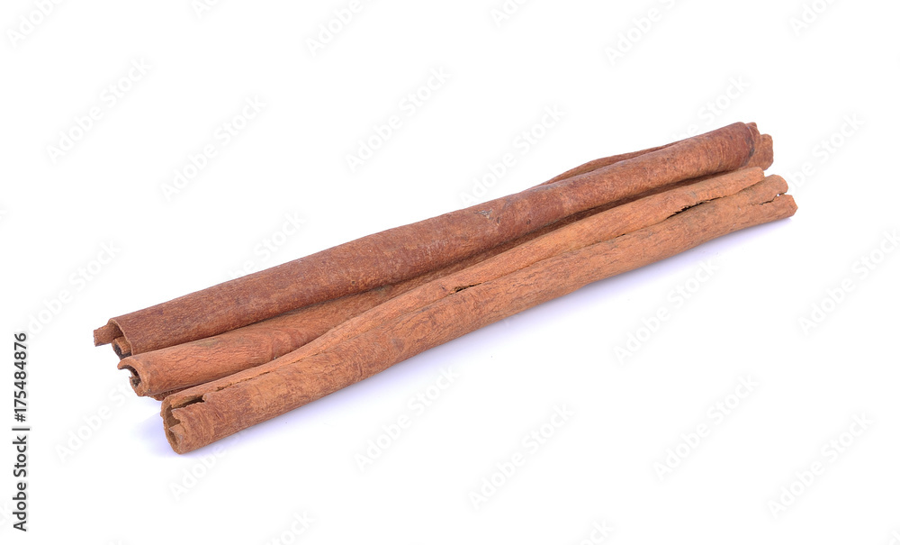 cinnamon stick spice isolated on white background closeup cinnamon stick spice isolated on white background closeup