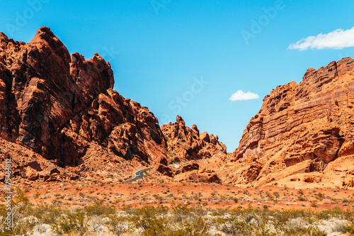 amazing valley of fire desert landscape, nevada © jon_chica