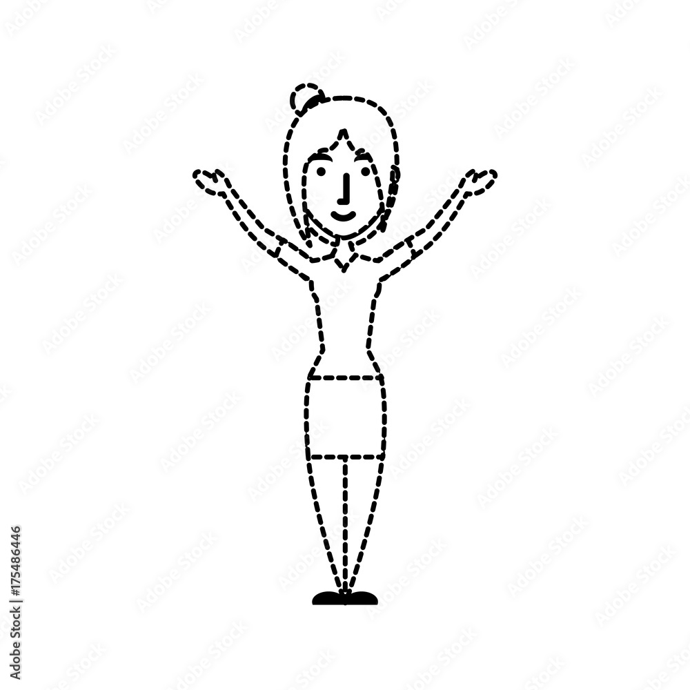 Fototapeta premium girl vector illustration