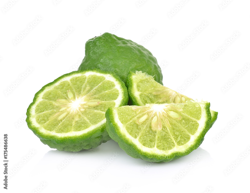 bergamot on white background bergamot on white background