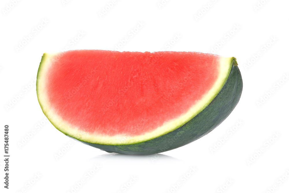 Slice of watermelon on white background Slice of watermelon on white background