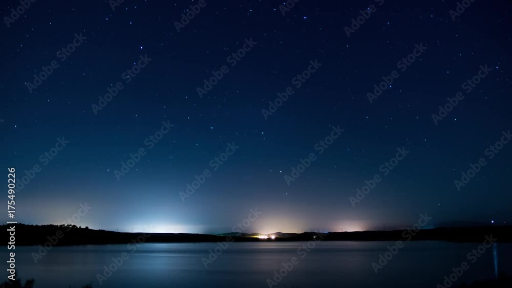 Timelapse of sky with stars moving Timelapse of sky with stars moving