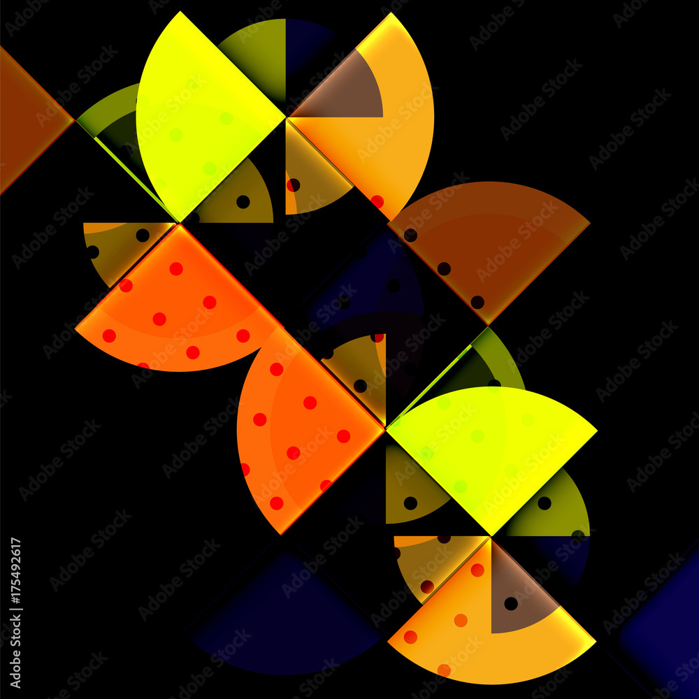 Geometric circle abstract banner Geometric circle abstract banner
