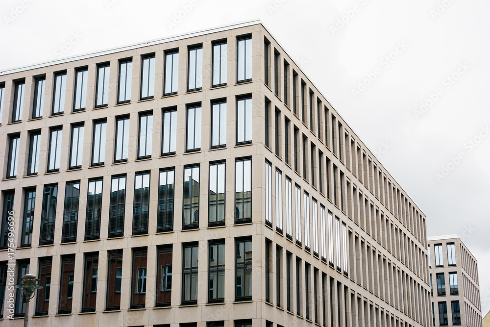 office building on white background office building on white background