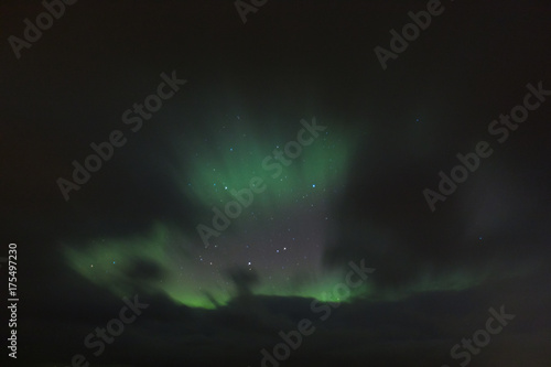 Northern Lights Dancing with Stars in Iceland © A_Skorobogatova