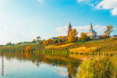 russian village in the autumn