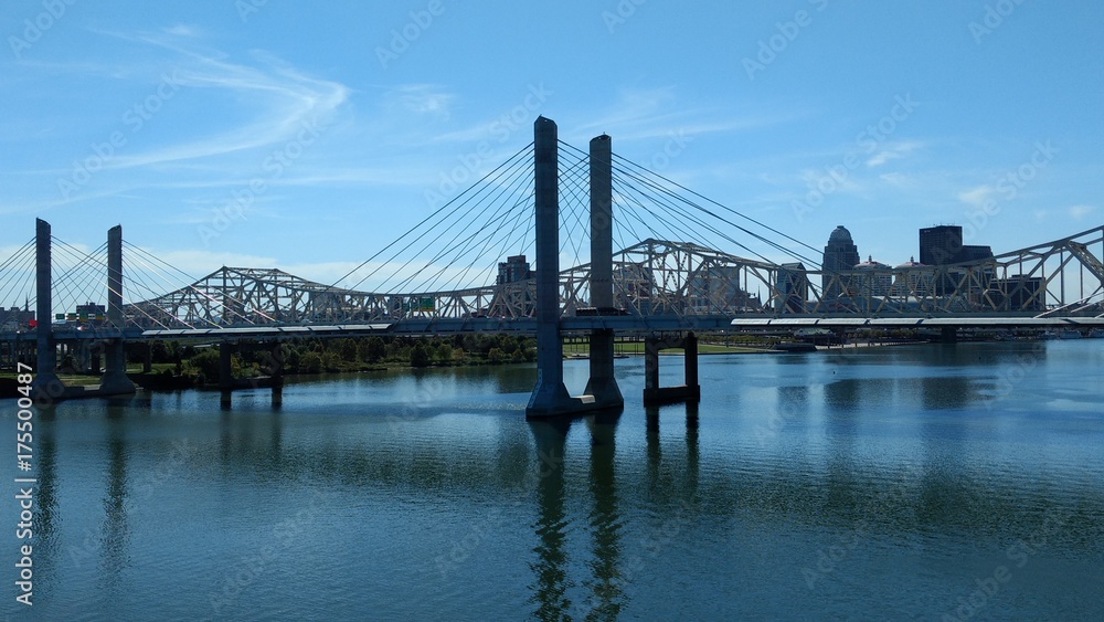 Louisville bridges over Ohio River
