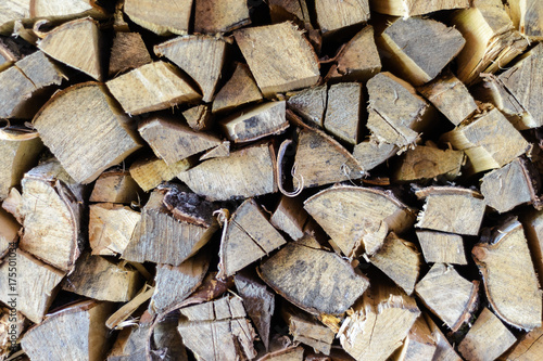 Exactly stacked firewood