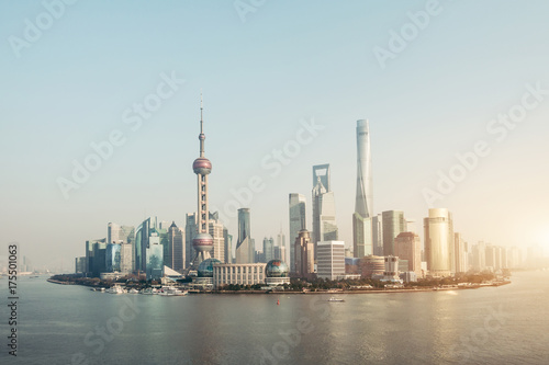 Shanghai huangpu river financial center