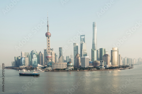 Shanghai huangpu river financial center