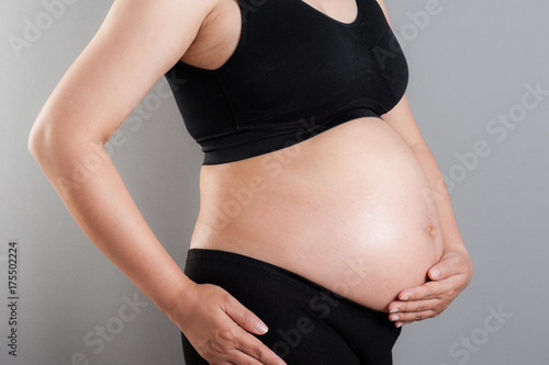 belly of pregnant woman