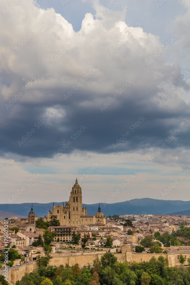 The city of Segovia, in the Spanish province of Castilla y Leon