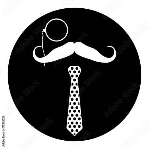 Isolated hipster stamp